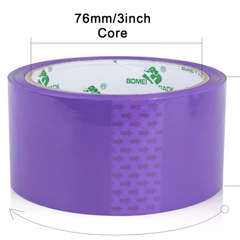 Purple Packing Tape Shipping Tape Roll Cute Packaging Supplies 50 Yards